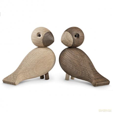 Kay Bojesen - Small Lovebirds Oak