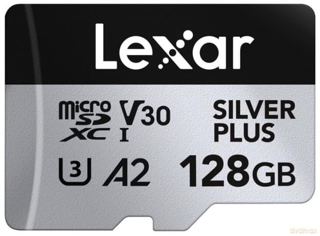 Lexar - microSDXC Professional SILVER Plus UHS-I/U3/A2/4K R205/W150 (V30) - SILVER - 128GB