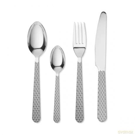 Lyngby Porcelan - Rhombe Cutlery Set 16 pcs. - Steel