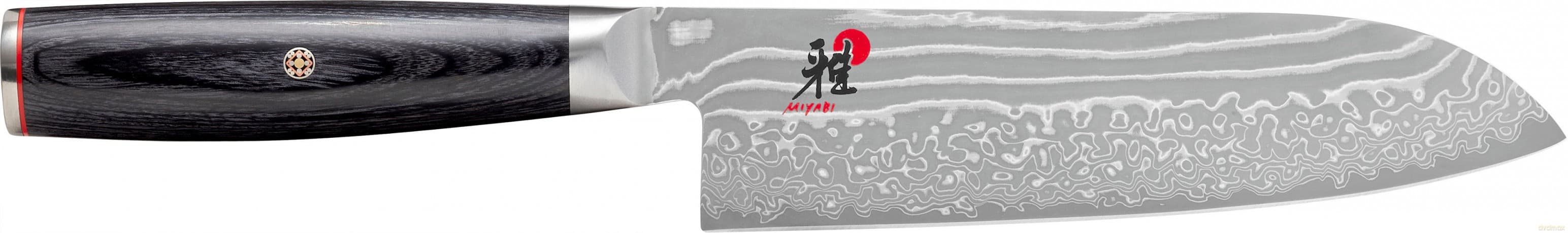 Miyabi - 5000 FC-D, Santoku, fine edge - Sort - 18 cm