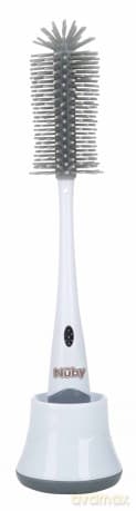 Nuby - Silicone bottle brush with stand - 12 inches