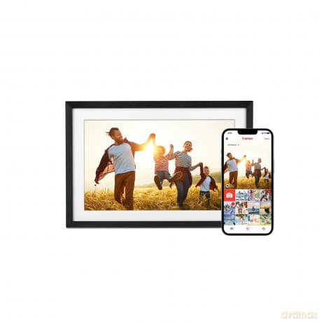 Rollei - Smarter picture frame - 10 Diagonal - WiFi - App Control - Atmosphere Light - Model 104 - 10.1-inch