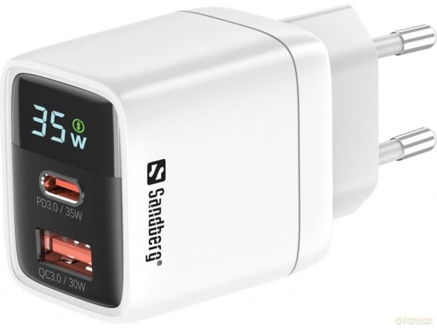 Sandberg - 2in1 Charger 1xUSB-C 1xUSB 35W