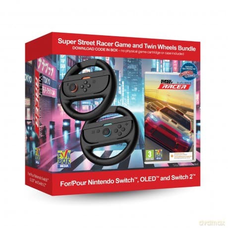 Super Street: Racer Game with Twin Racing Wheels Bundle