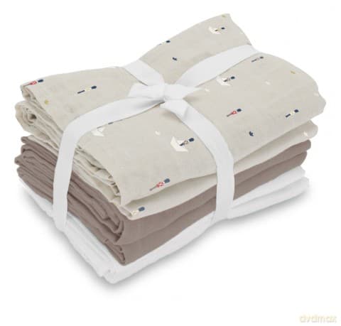 Vanilla Copenhagen - Muslins 6 Pack - Cozy Grey - 70 x 70 cm (MUSL8524)