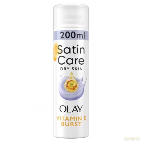 Venus - Satin Care Women's Shave Gel - Vitamin E Burst with Olay - 200 ml