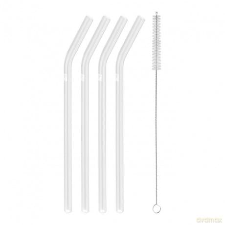 Zwilling - Sorrento Curved Glass Straws - Set of 4