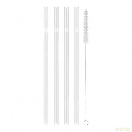 Zwilling - Sorrento Straight Glass Straws - Set of 4