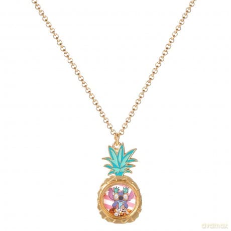 Peers Hardy - Stitch Floating Crystals In Pineapple Pendant Necklace /Jewellery