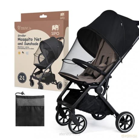 Moskitiera i osłona przeciwsłoneczna 2w1