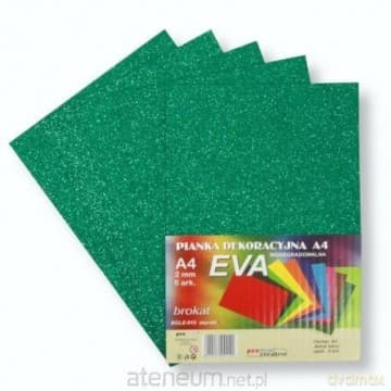 Pianka brokatowa A4 Eva morski biodegrad. 5szt