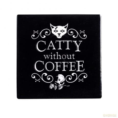Alchemy: Catty Without Coffee (Sottobicchiere In Ceramica)