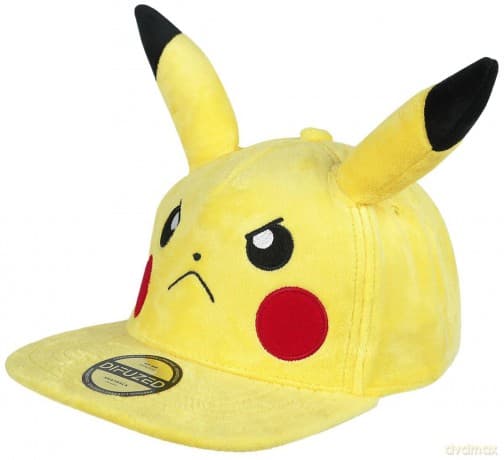 Cap Pokemon Pikachu Mad Face Plush