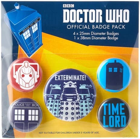 Doctor Who - Exterminate (Pin Badge Pack)