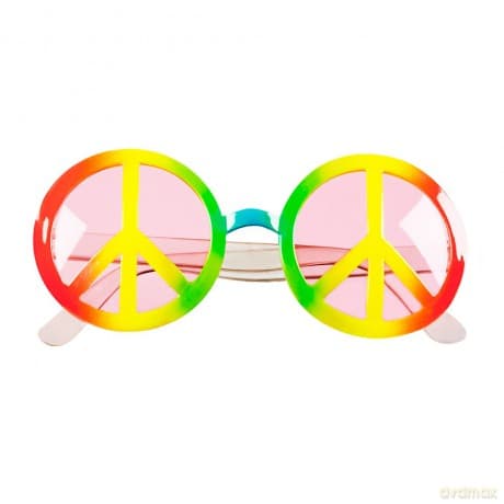 Hippy Glasses Rainbow-Adult