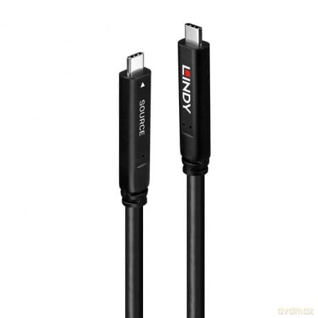 Lindy 10m Usb 3.2 Gen 1 & Dp 1.4 Typ C Hybrid Cabl