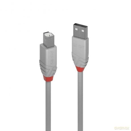 Lindy Usb 2.0 Kabel Typ A/B Anthra Line M/M 0.5m