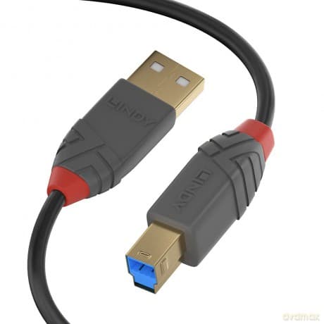 Lindy Usb 3.0 Kabel Typ Ab Anthra Line Mm 0.5m