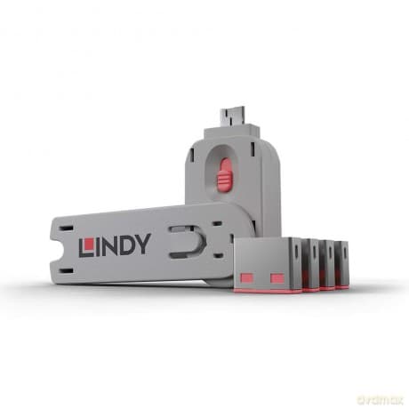 Lindy Usb PortschlöSser 4xpink Mit SchlüSsel
