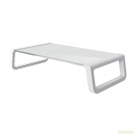 Monta Glass Monitor Stand Wht