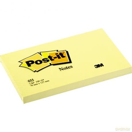 Post-It -655- Giallo 76x127 Conf.12