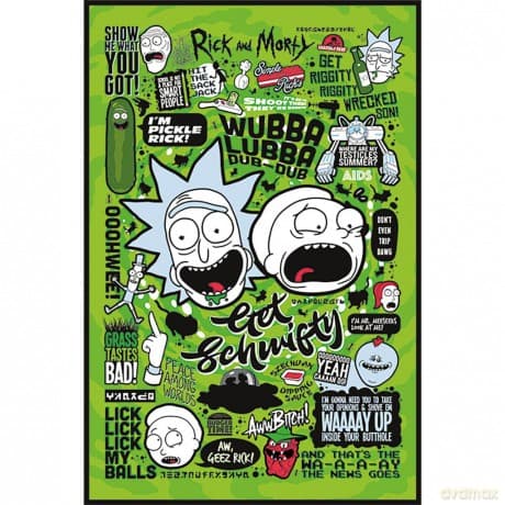 Rick And Morty Quotes Maxi Poster 61 X 91.5cm