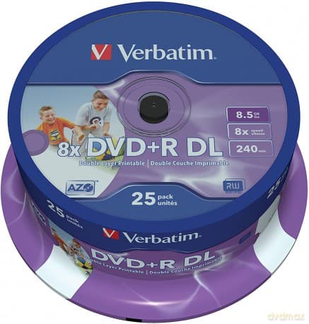 Spindle 25 Dvd+R D.Layer 8.5gb 8x