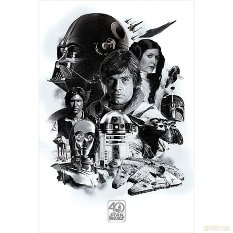 Star Wars Poster Pack 40th Anniversary 61 X 91 Cm Pyramid Posters
