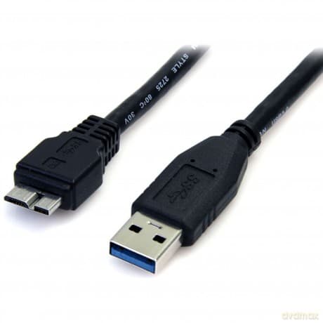 Startech 0.5m Superspeed Usb 3.0 Cable A To Micro B - Black