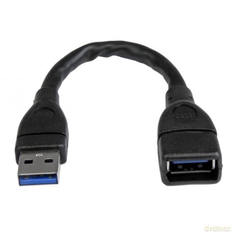Startech Usb 3.0 Male To Female Extension Adapter Cable - Black