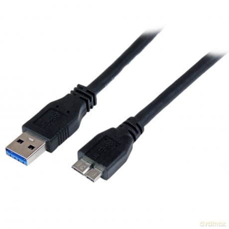 Startech.Com 1m 3 Ft Certified Superspeed Usb 3.0 A To Micro B Cable Cord - Black
