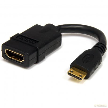 Startech.Com 5 Inch High Speed Hdmi Female To Male Cable With Ethernet Hdmi To Hdmi Mini