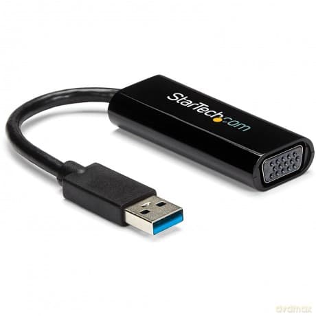 Startech.Com Slim Usb 3.0 To Vga External Video Card Multi Monitor Adapter ? Usb Graphics Card ? Portable Usb Video Card ? 1920x1200/1080p