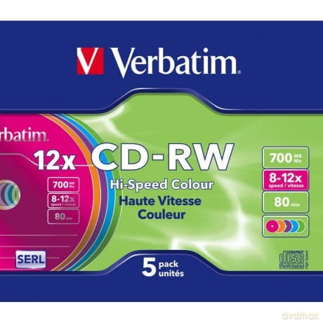 Verbatim Cd-Rw 700mb 5er