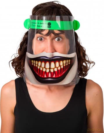 Visiera Protettiva In Pet Certificata Ce - Blu