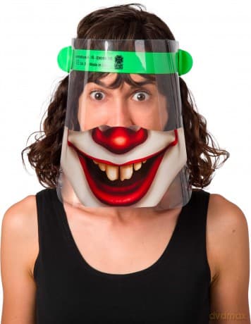 Visiera Protettiva In Pet Certificata Ce - Clown