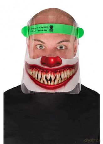 Visiera Protettiva In Pet Certificata Ce - Clown Horror