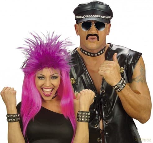 Widmann: Bracciale Borchiato (2 File) Similpelle