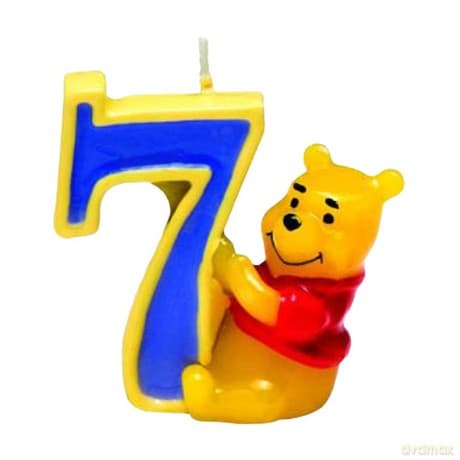 Winnie The Pooh - Candelina Numero 7