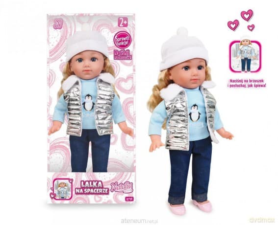 Lalka Natalia w srebrnej kamizelce 36cm