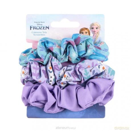 Gumki frotki do włosów Frozen 3szt