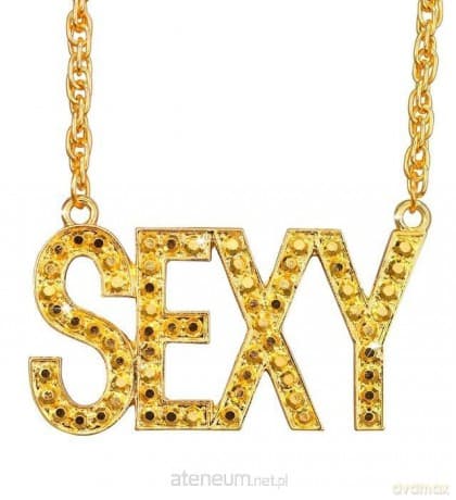 Naszyjnik z napisem Sexy