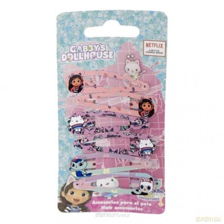Spinki do włosów Koci Domek Gabi 6szt