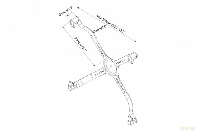 Adapter do LCD bez otworów w standardzie VESA, max. 30", max. obciążenie 8kg