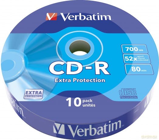 CD-R 52x 700MB 10P SP Extra Protection Wrap 43725
