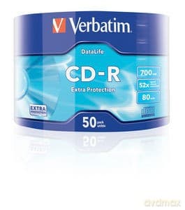 CD-R 52x 700MB 50P SP Extra Protection Wrap 43787