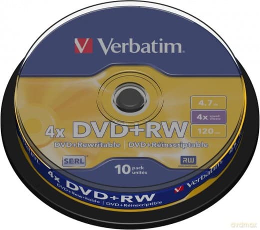 DVD+RW 4x 4.7GB 10P CB 43488