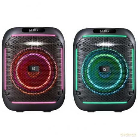 Głośnik bluetooth BOOMER 65W czarny podświetlenie LED