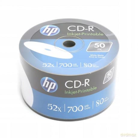 HP CD-R 52x 700MB 50P Printable CRE00070WIP-3 69301