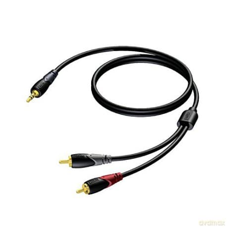 Kabel 3,5 mm Jack Męski Stereo - 2x RCA/Cinch Męski 3 m - CLA711/3